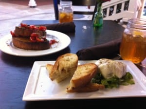 Photo of Burrata and Bruschetta at Blue Ribbon Pizzeria